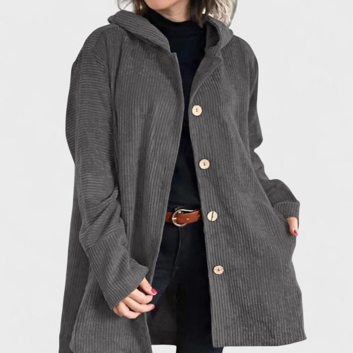Cordia Luxe™ | Hooded Button Coat