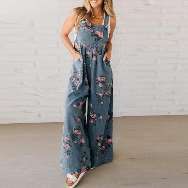 Aurea™ | Vintage Floral Jumpsuit