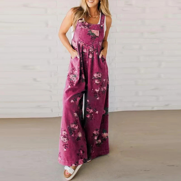 Aurea™ | Vintage Floral Jumpsuit