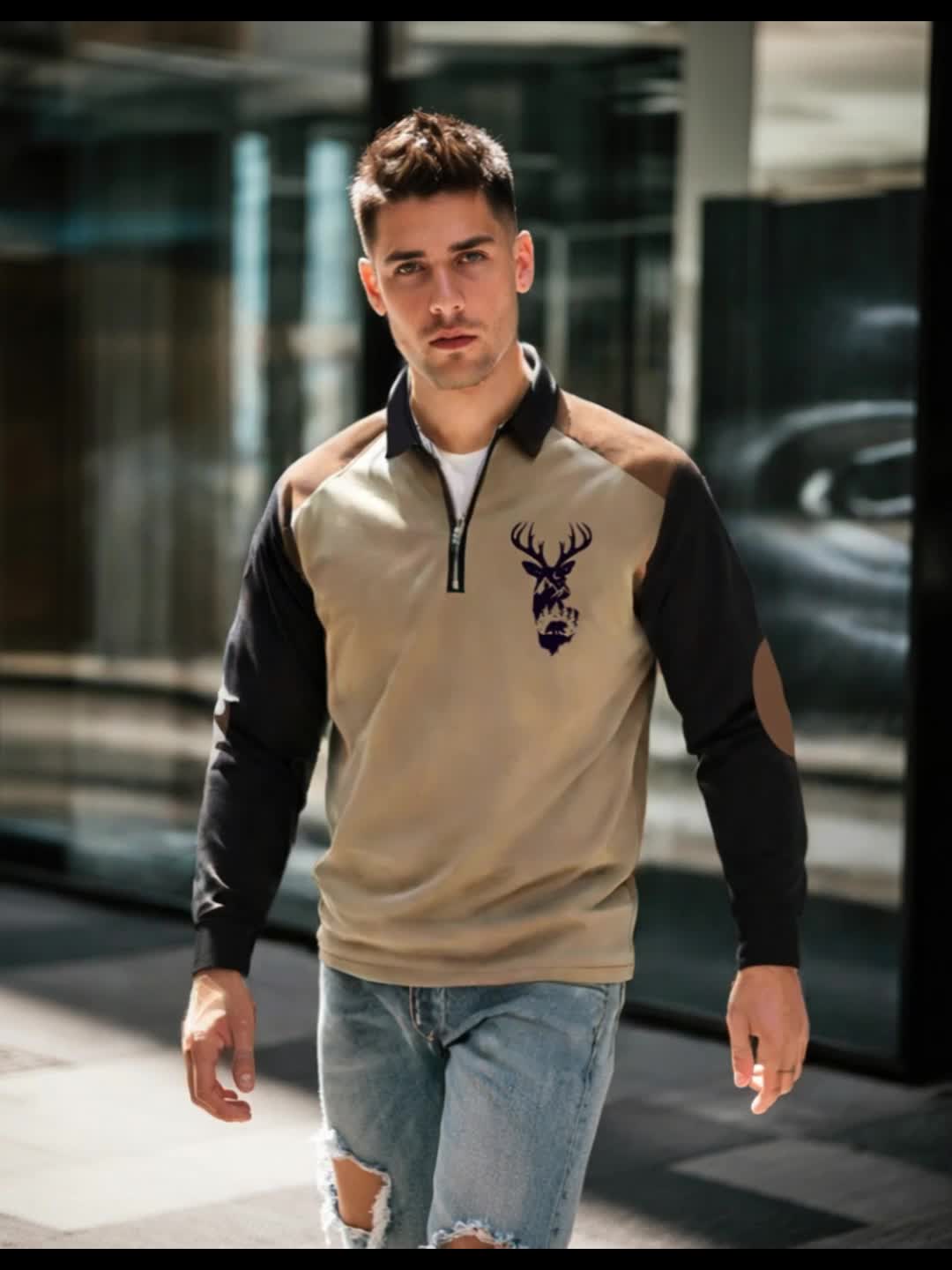 Highland Stag™ | Casual Zip Jumper