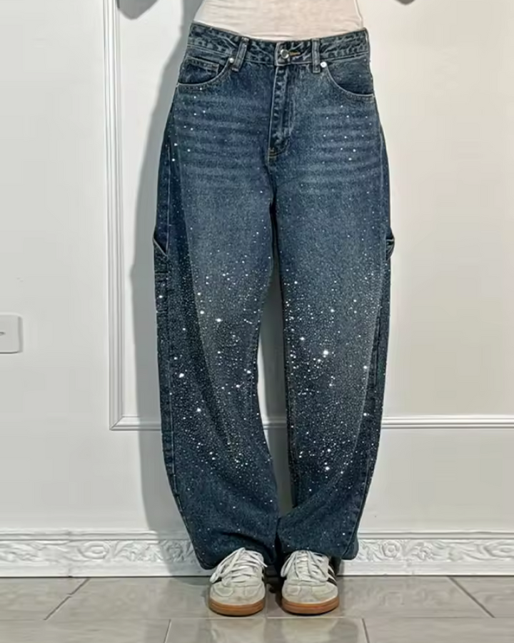 Celestine Luxe™ | Glitter-Fade Jeans