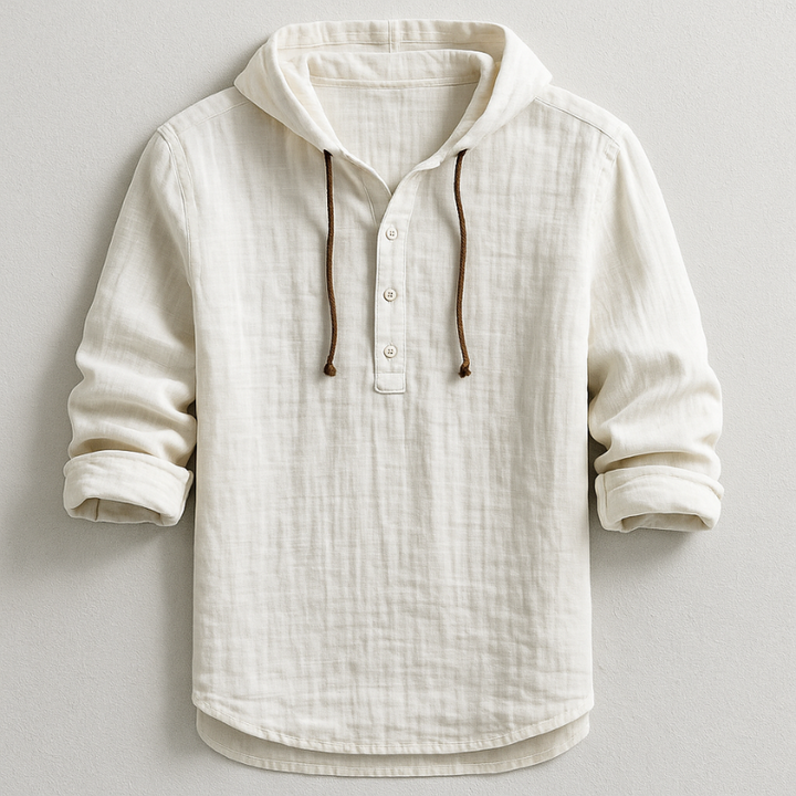Lennox™ | Luxury Linen Hoodie