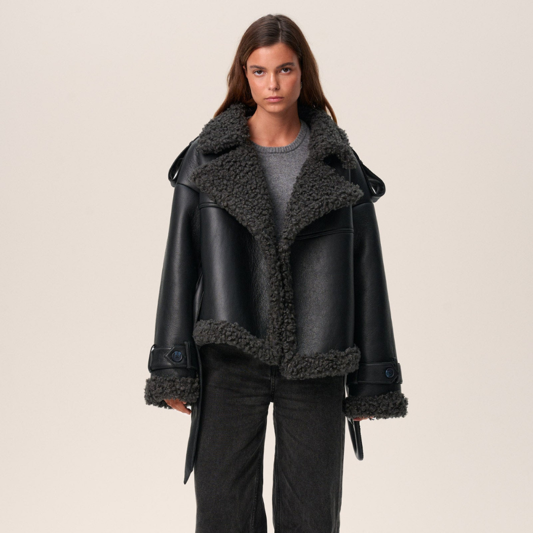 Stella™ | Belted Shearling Coat