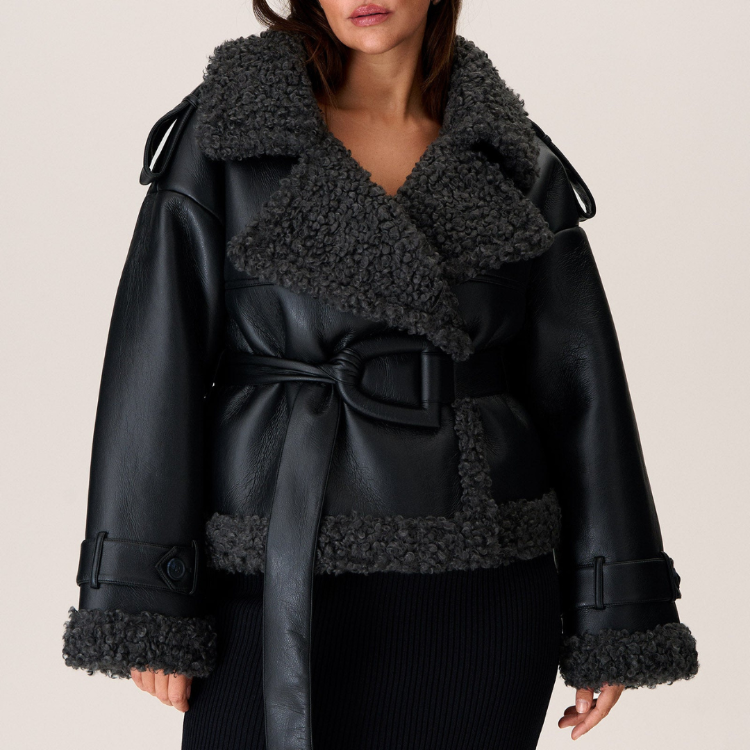 Stella™ | Belted Shearling Coat