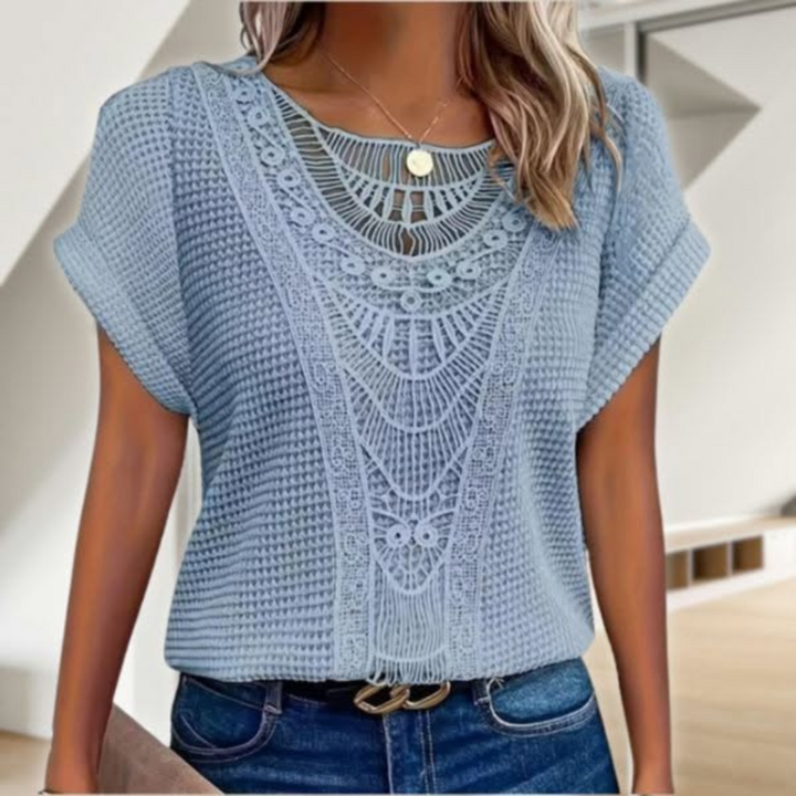 Boho Lace Knit Top