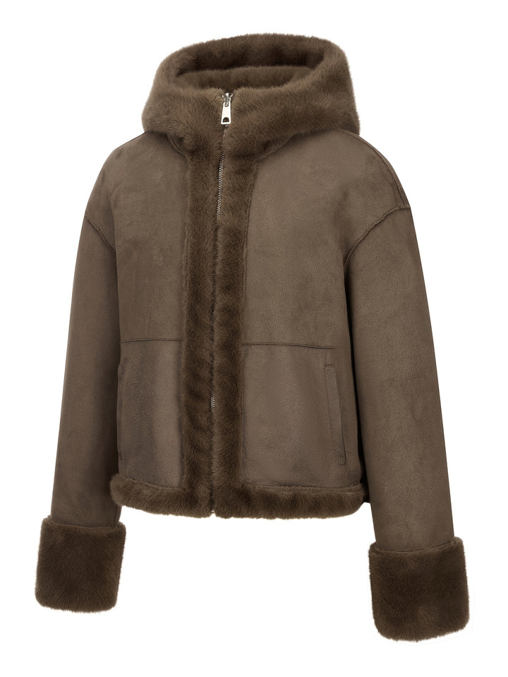 Serenelle™ | Reversible Fur Hooded Coat