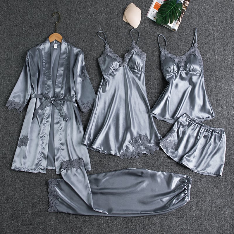 Scarlett Elegance™ | 5-Piece Loungewear Set