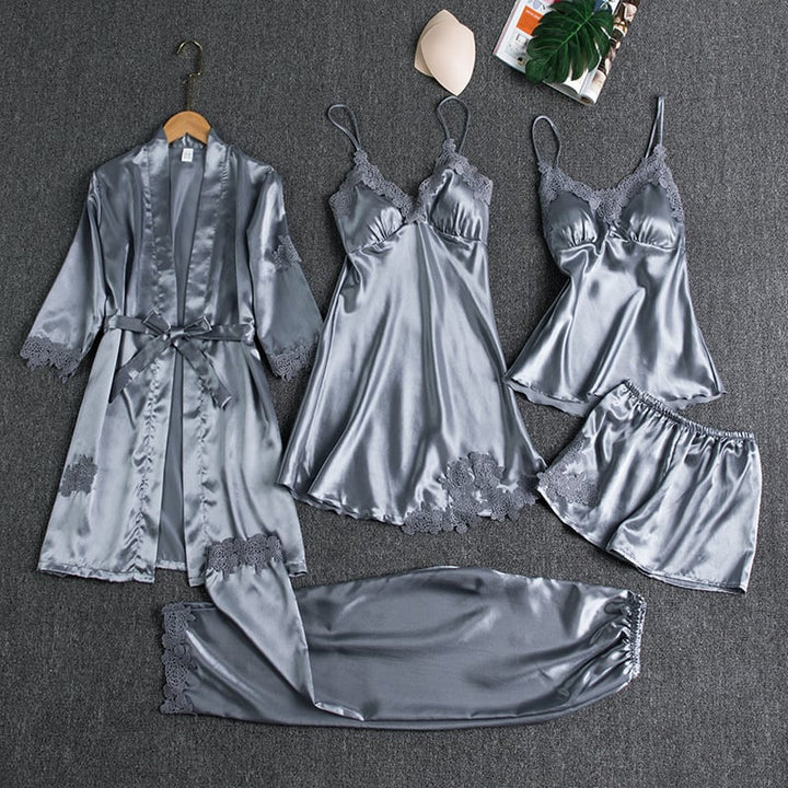 Scarlett Elegance™ | 5-Piece Loungewear Set