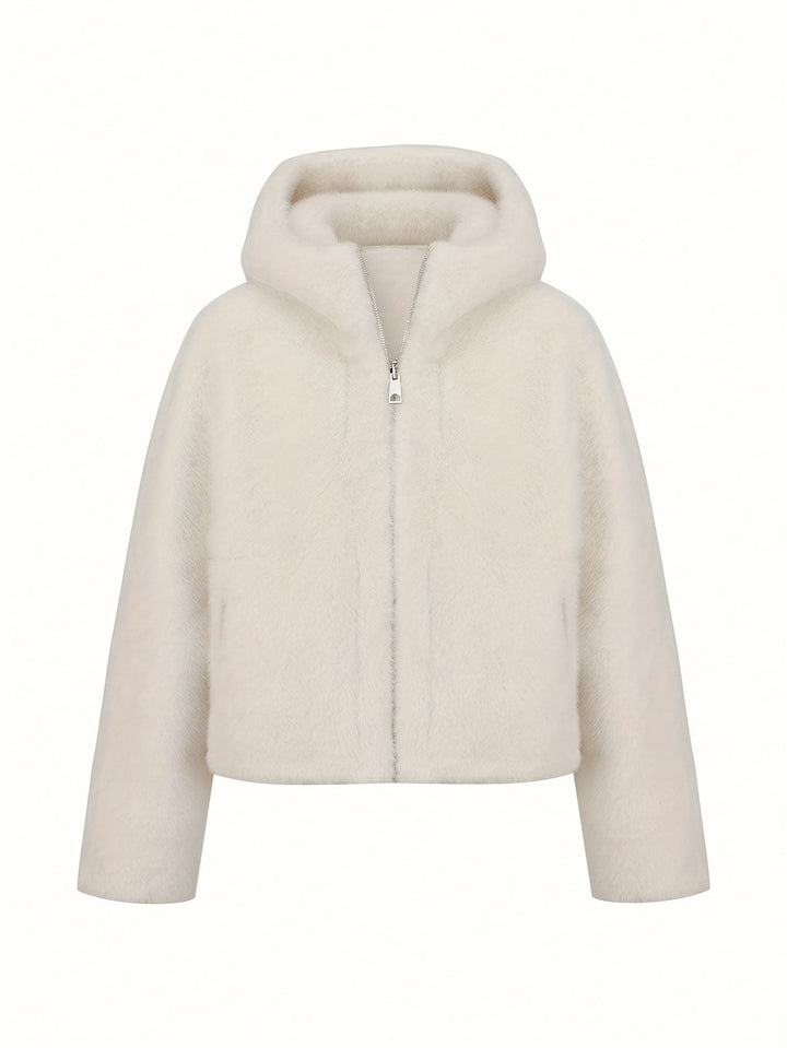 Serenelle™ | Reversible Fur Hooded Coat