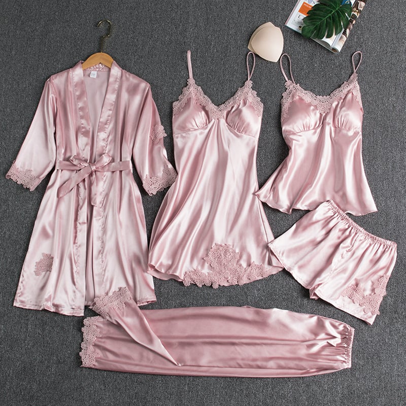 Scarlett Elegance™ | 5-Piece Loungewear Set
