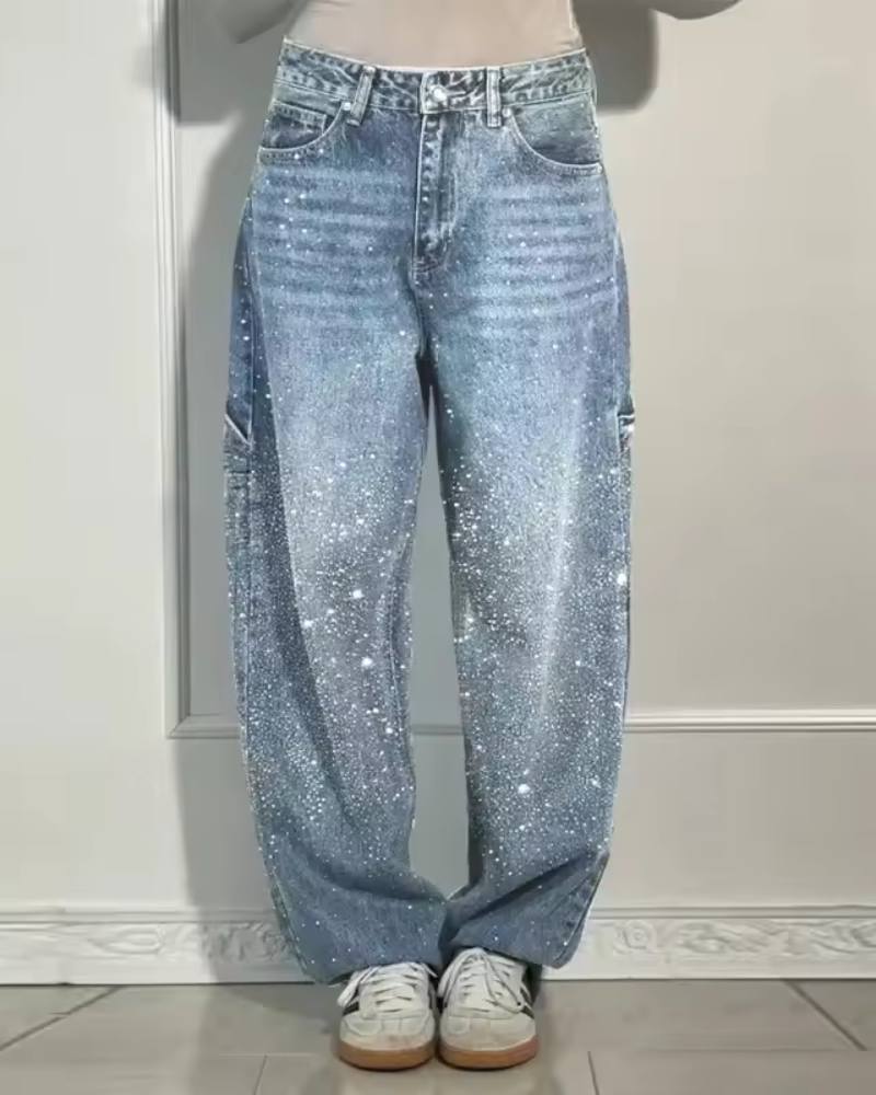 Celestine Luxe™ | Glitter-Fade Jeans