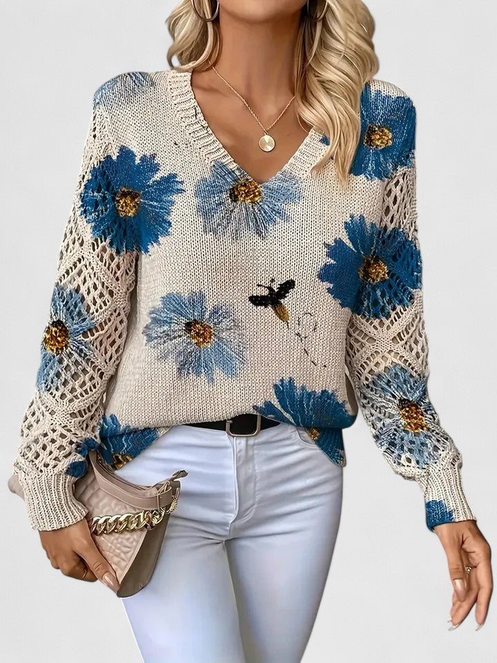 FloraBloom™ | Elegant Knit Sweater