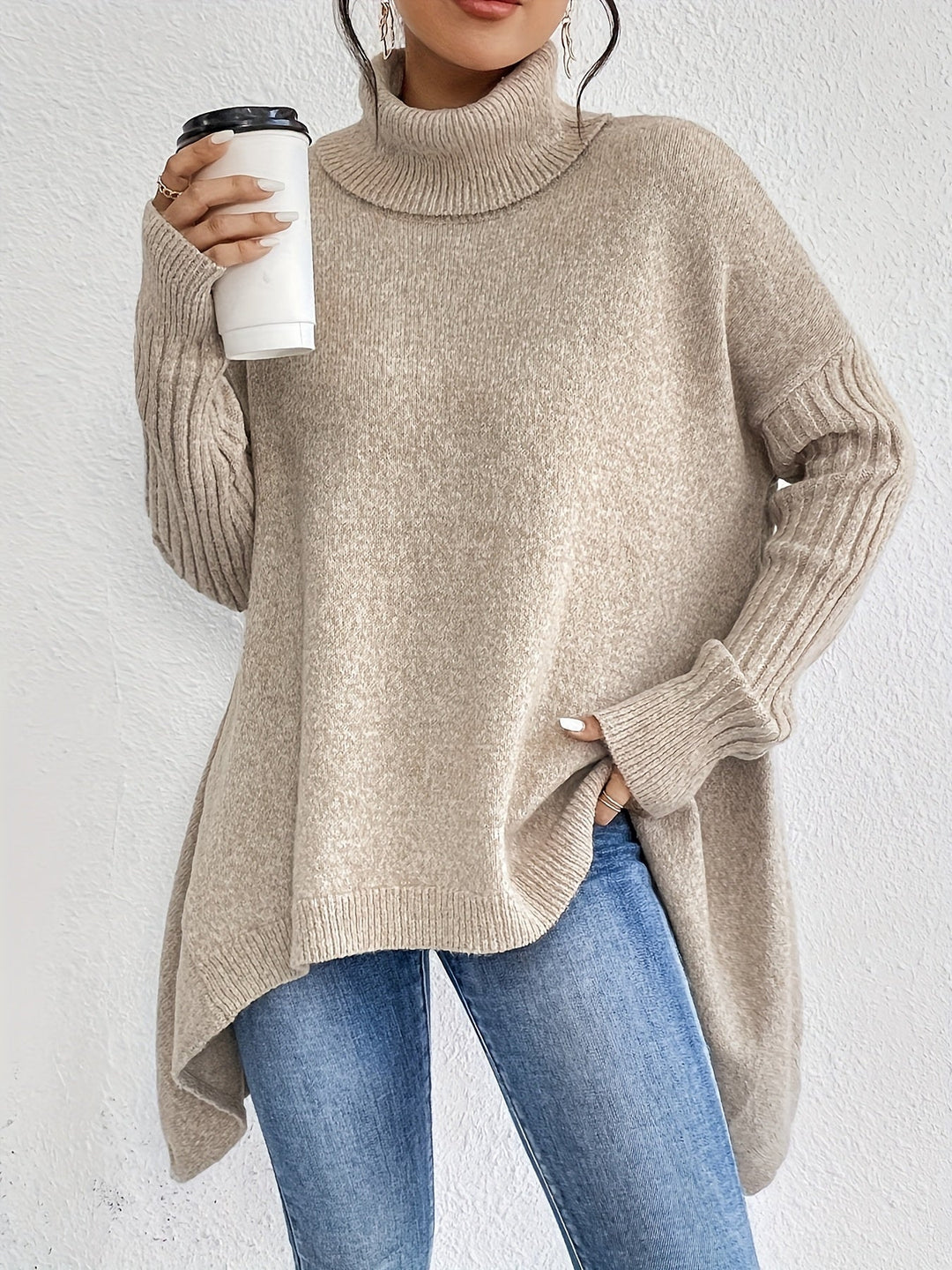 Lynora Luxe™ | Oversized Turtleneck Jumper