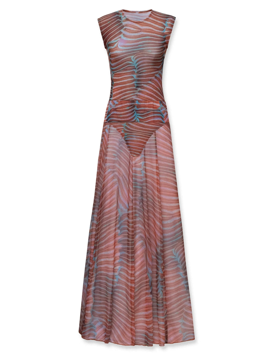 Arielle Grace™ | Mesh Bodysuit & Flow Skirt Set