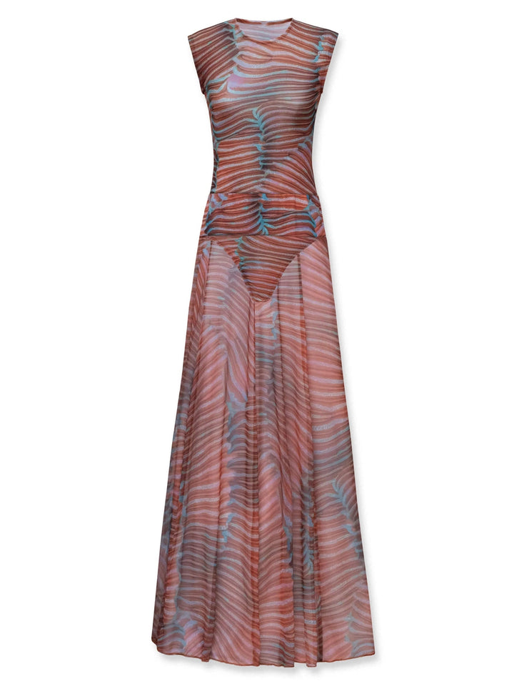 Arielle Grace™ | Mesh Bodysuit & Flow Skirt Set