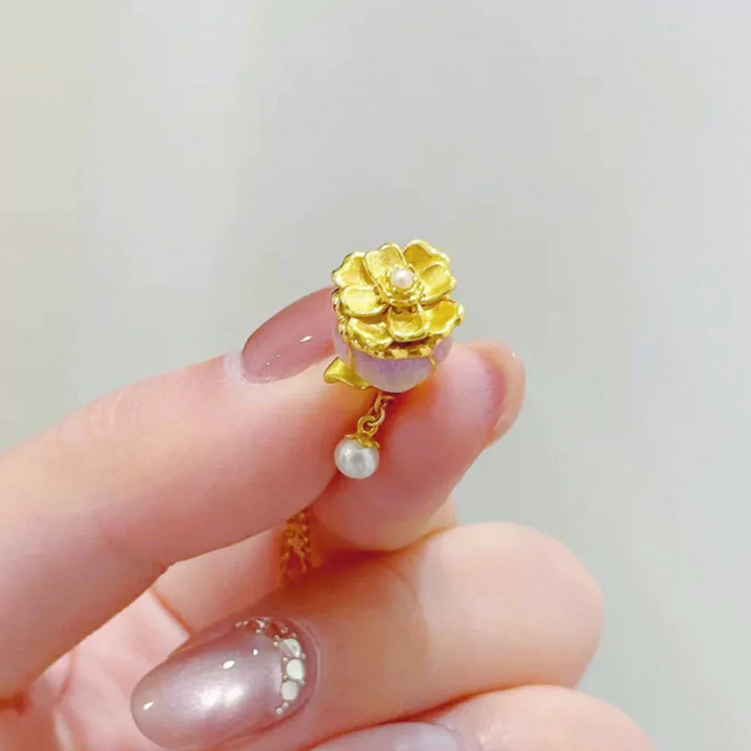 Aurora Charm Necklace – The Blossom of Love