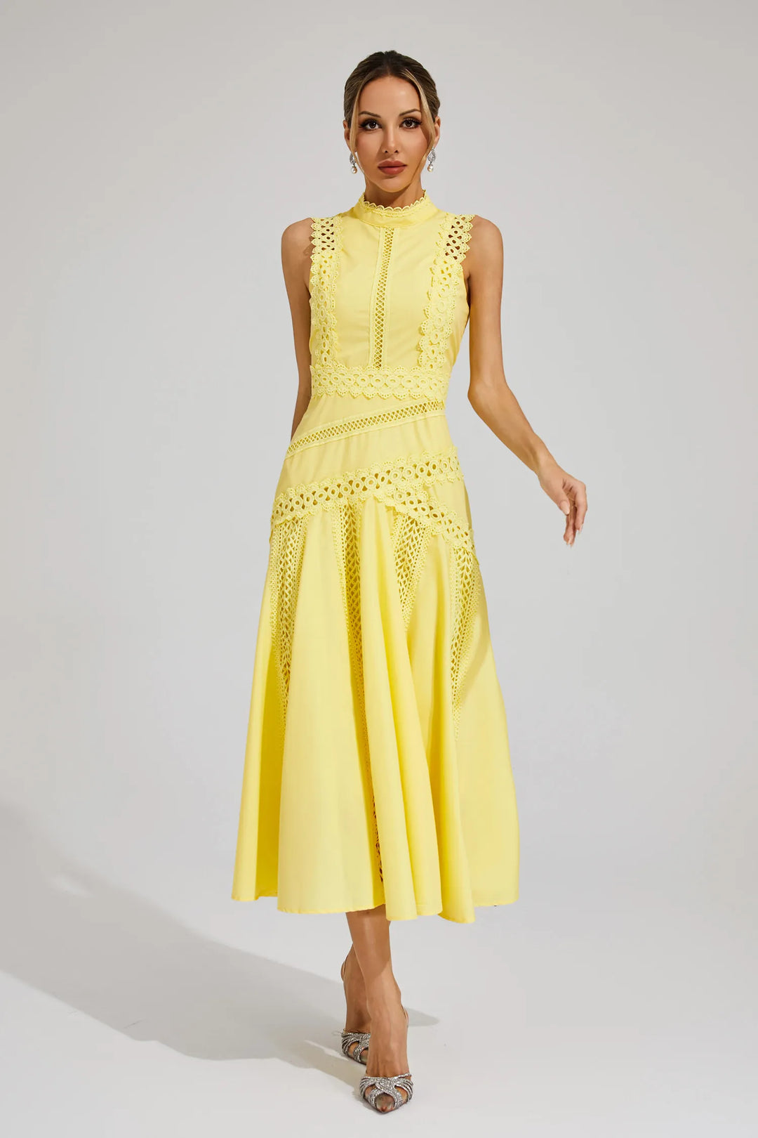 Lisette Sleeveless Lace Dress