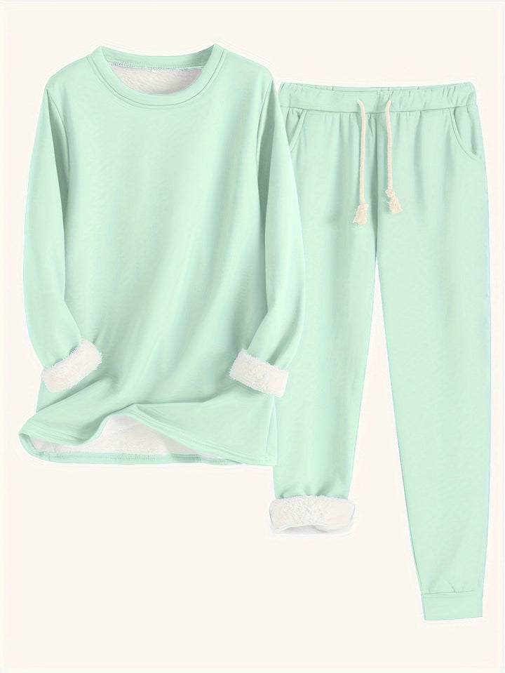 Karina Luxe™ | Fleece-Lined Loungewear Set