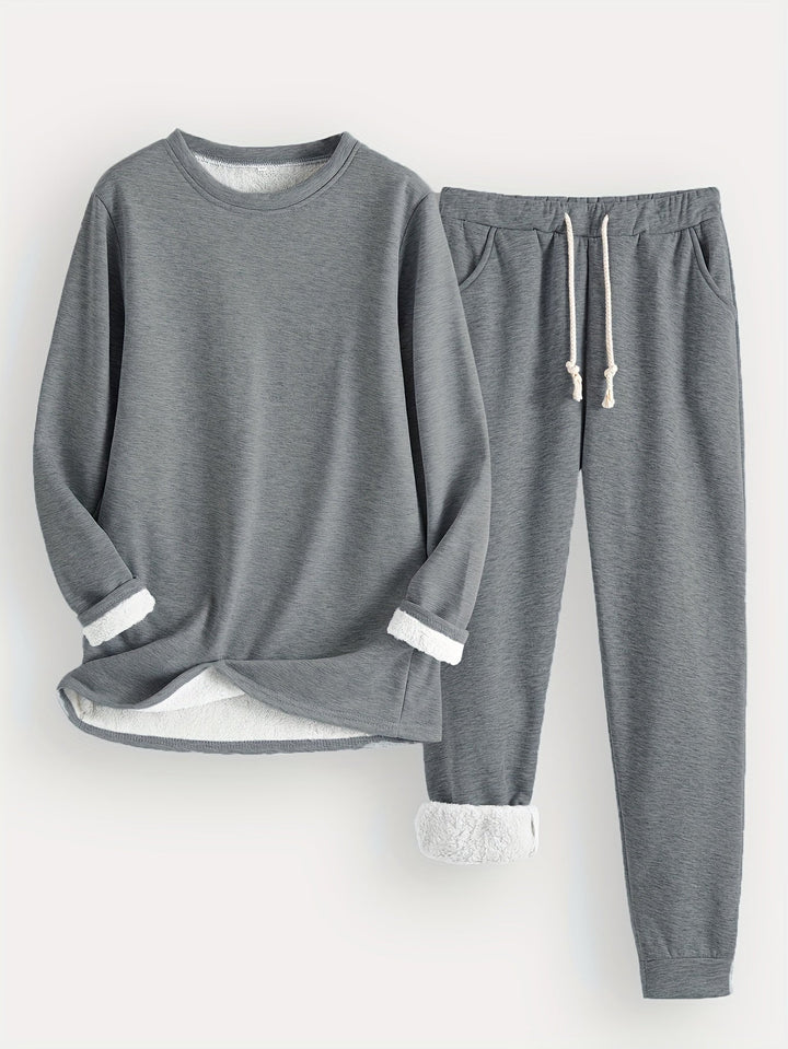 Karina Luxe™ | Fleece-Lined Loungewear Set