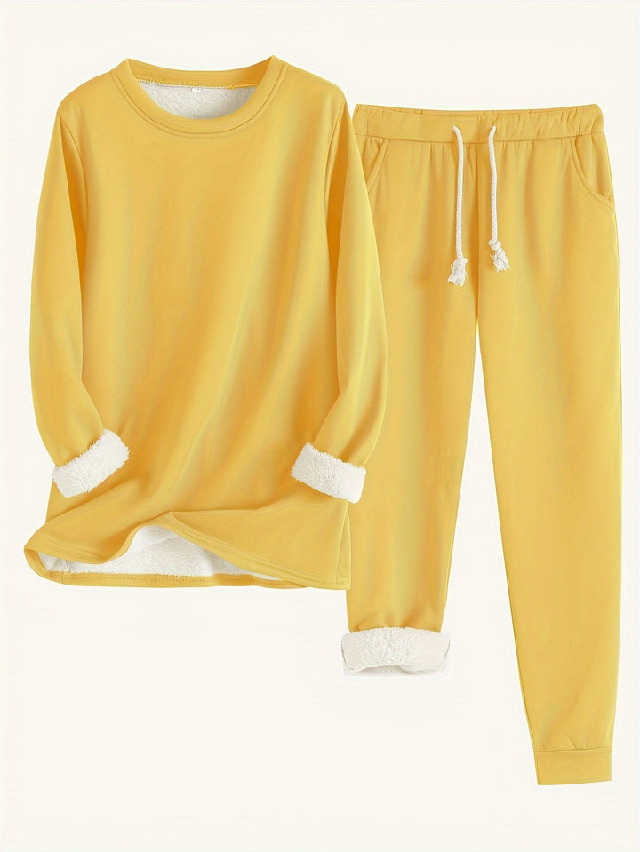 Karina Luxe™ | Fleece-Lined Loungewear Set