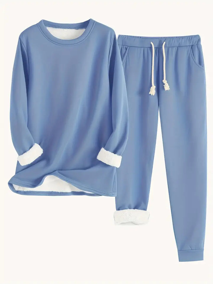 Karina Luxe™ | Fleece-Lined Loungewear Set