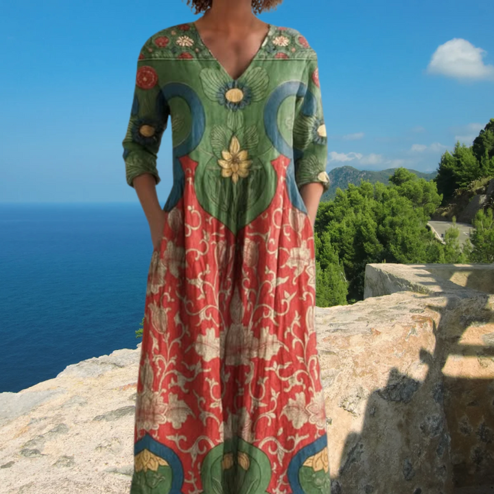 Sevilla Breeze™ | Boho Midi Dress
