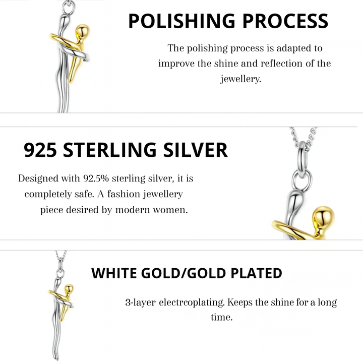 EternaBond™ | Silver-Plated Embrace Necklace