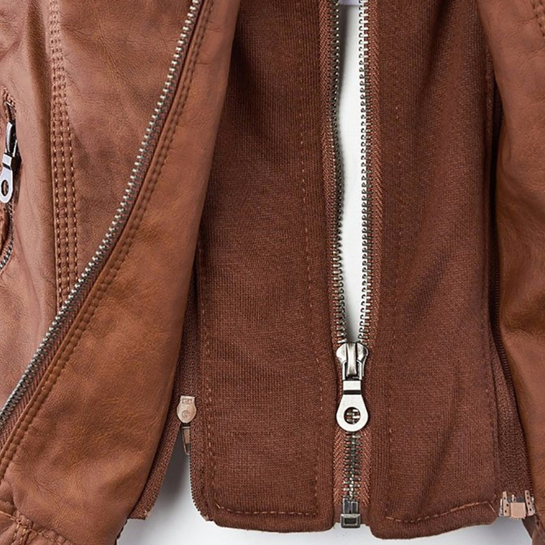 Marcelline™ | Classic Leather Jacket