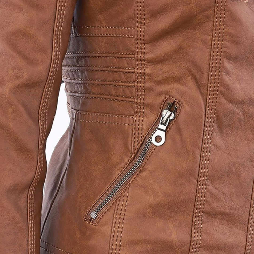 Marcelline™ | Classic Leather Jacket