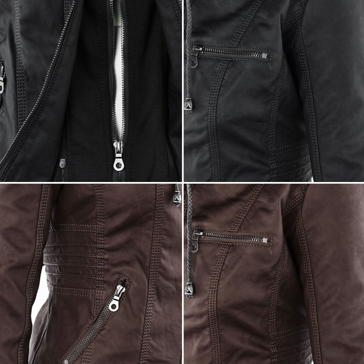 Marcelline™ | Classic Leather Jacket