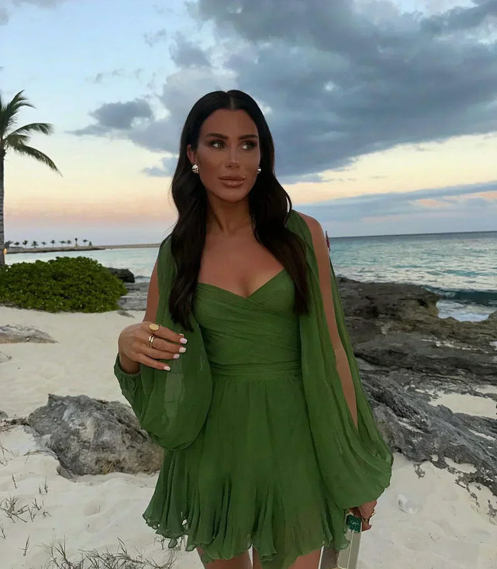 Elara™ | Coastal Breeze Mini Dress