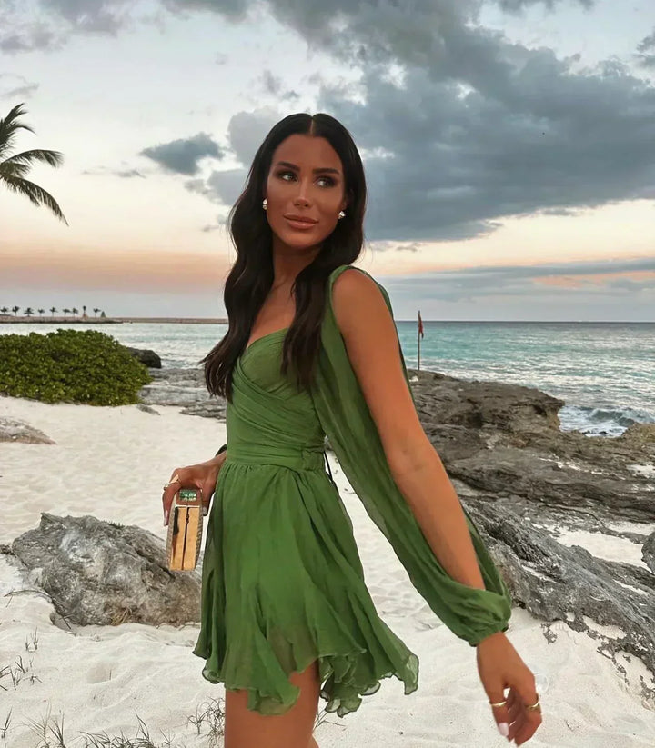 Elara™ | Coastal Breeze Mini Dress