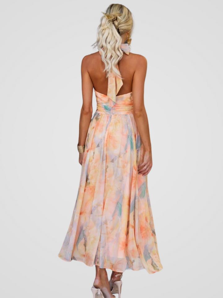 The Sunset Sorbet™ | Chiffon Holiday Dress