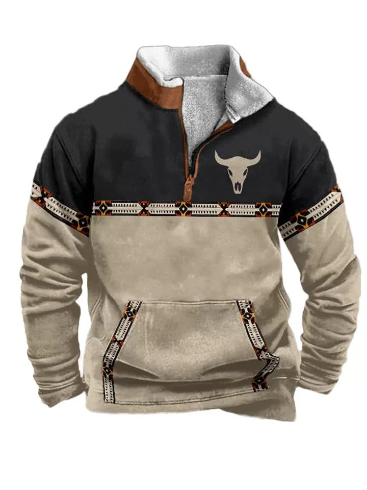Nordic Forge™ | Half-Zip Fleece Hoodie