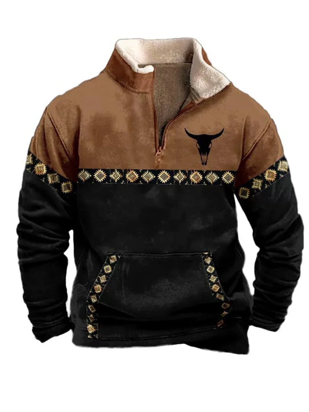 Nordic Forge™ | Half-Zip Fleece Hoodie