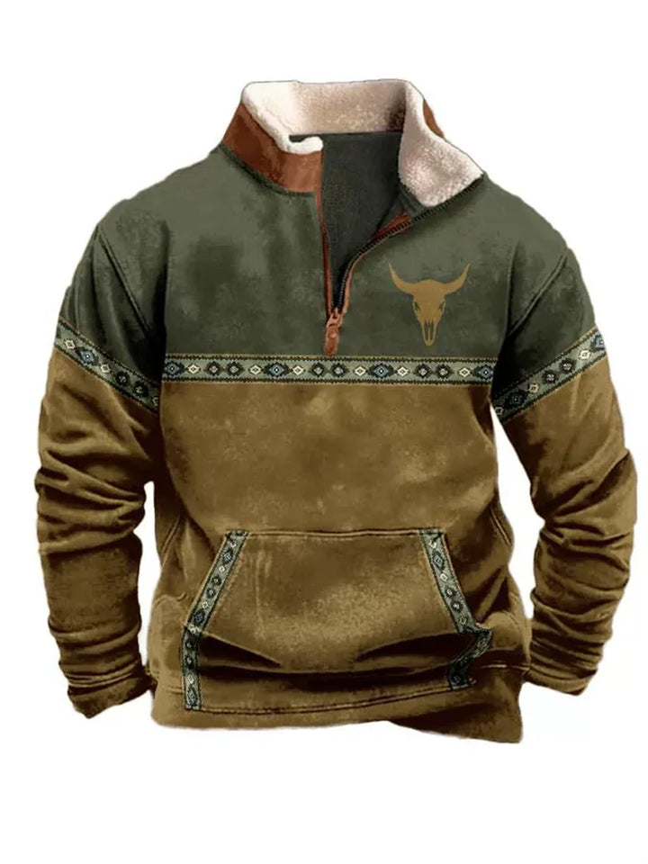 Nordic Forge™ | Half-Zip Fleece Hoodie