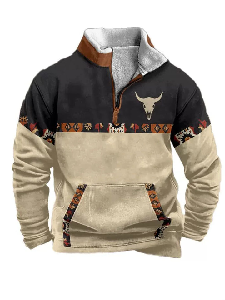 Nordic Forge™ | Half-Zip Fleece Hoodie