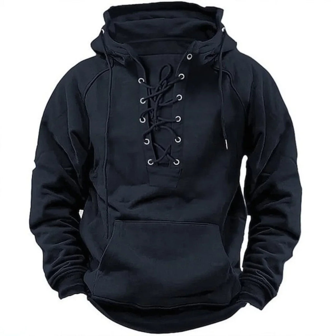 Rockwell™ | Retro Lace-Up Hoodie