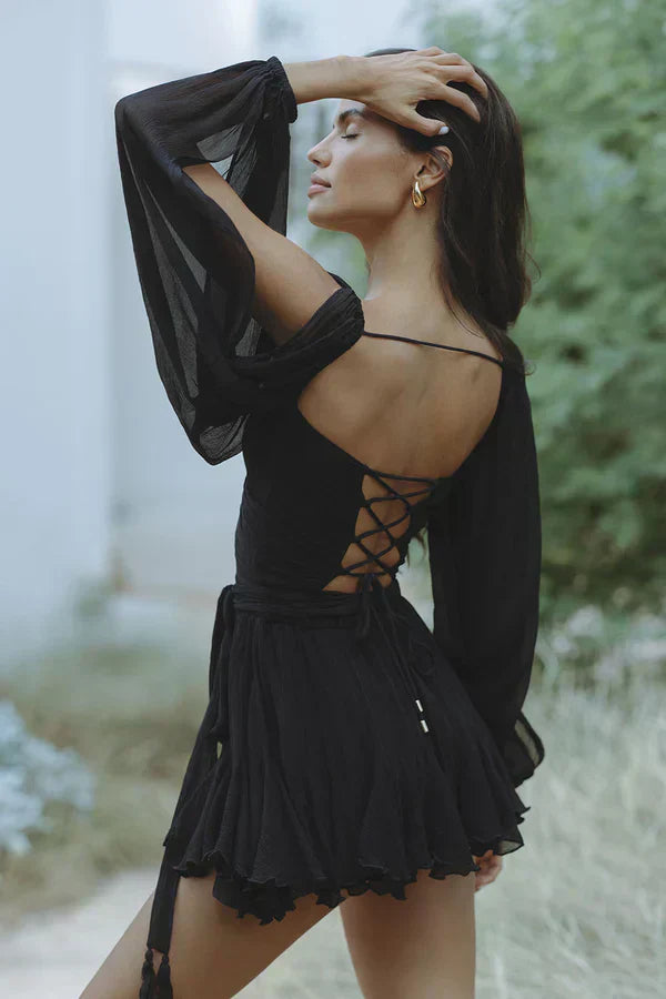 Elara™ | Coastal Breeze Mini Dress