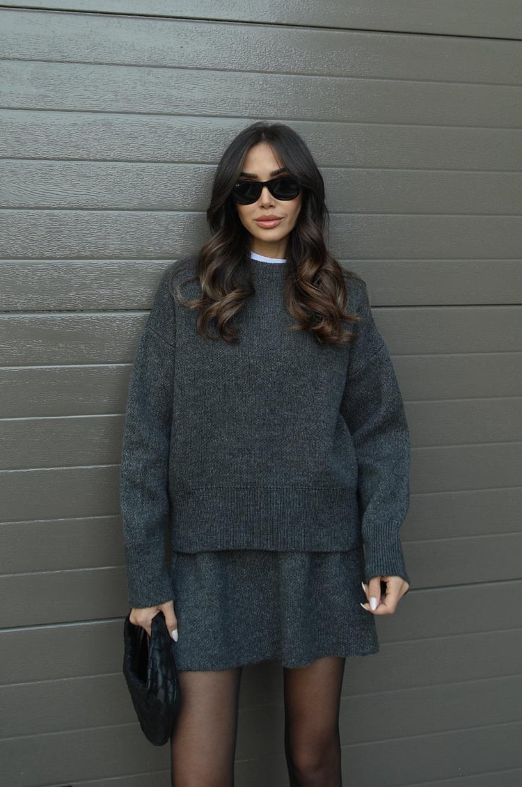 Mariela Luxe™ | Knitted Jumper & Skirt Set