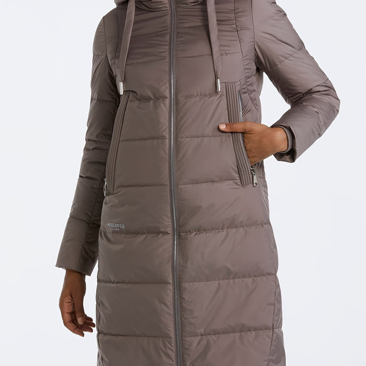 Valencia Luxe™ | Elegant Long Puffer Coat
