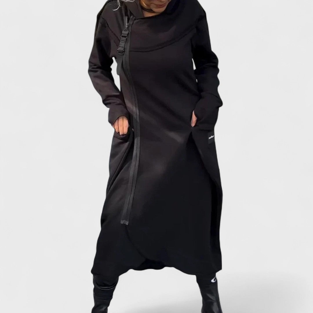 Maren Luxe™ | Long Zip Hooded Coat