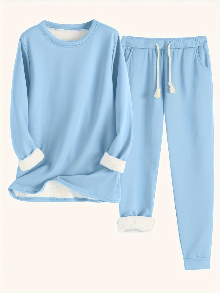 Karina Luxe™ | Fleece-Lined Loungewear Set