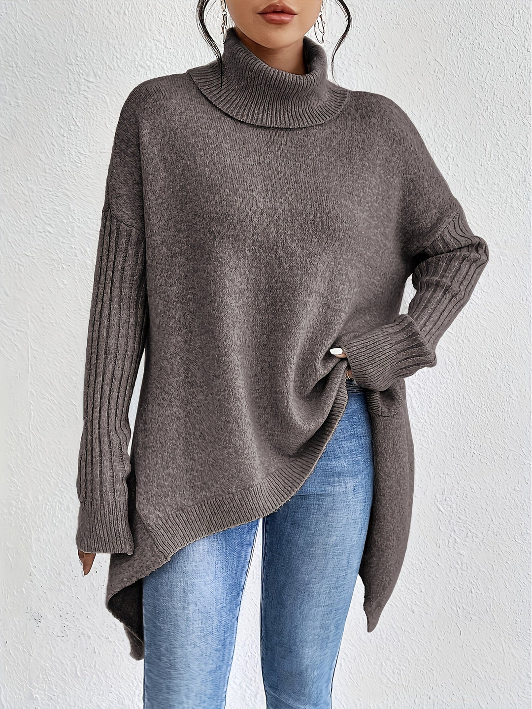 Lynora Luxe™ | Oversized Turtleneck Jumper