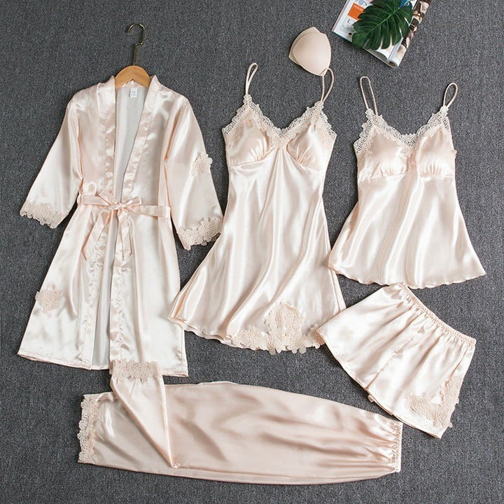 Scarlett Elegance™ | 5-Piece Loungewear Set