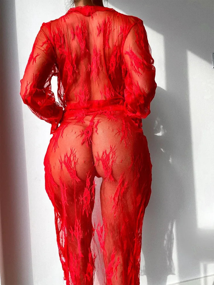 Scarlet Allure™ | Sheer Nightgown