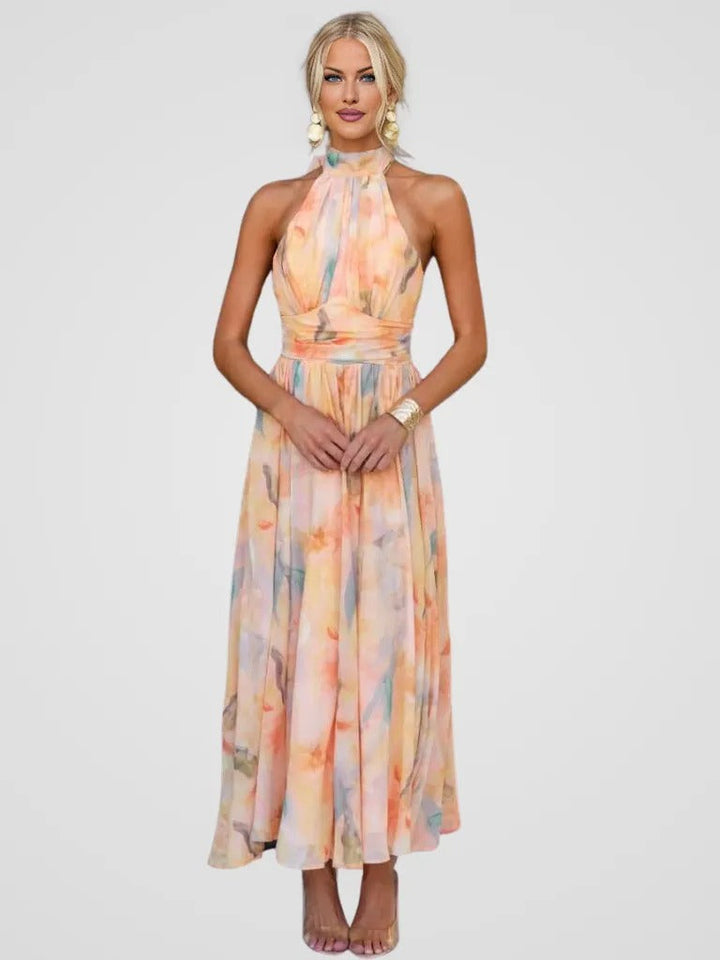 The Sunset Sorbet™ | Chiffon Holiday Dress