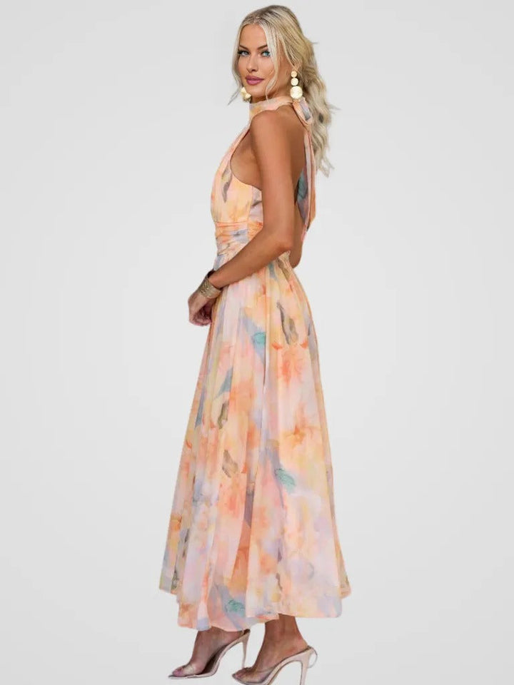 The Sunset Sorbet™ | Chiffon Holiday Dress